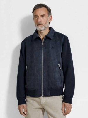 [제냐] 누벅 레글런 블루종 자켓 (2 COLORS)