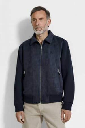 [제냐] 누벅 레글런 블루종 자켓 (2 COLORS)