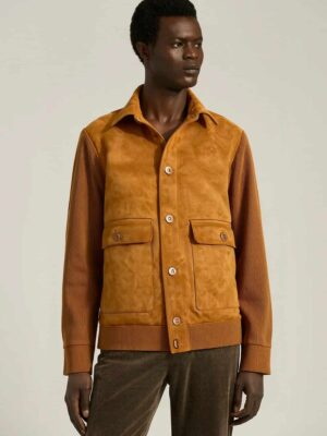 [키톤] 네추럴 레더 패널드 봄버 자켓 (4 COLORS)