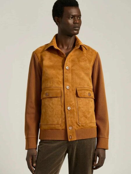 [키톤] 네추럴 레더 패널드 봄버 자켓 (4 COLORS)