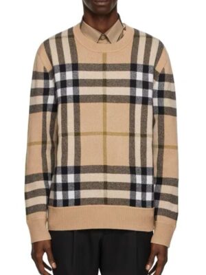 [버버리] 체크 캐시미어 자카드 스웨터 (3 COLORS)