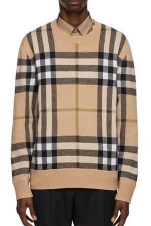 [버버리] 체크 캐시미어 자카드 스웨터 (3 COLORS)