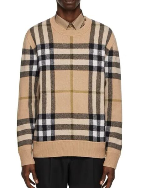 [버버리] 체크 캐시미어 자카드 스웨터 (3 COLORS)