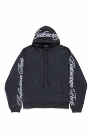 [ 발렌시아가] 남성 커시브 오버사이즈 후디 858143TTVM86167 (2 COLORS)