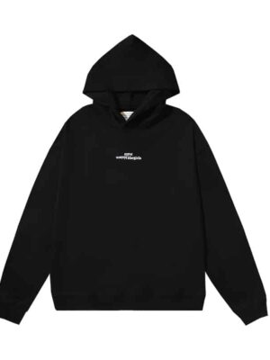 [메종마르지엘라] 업사이드 다운 자수 로고 후드 ( 2COLORS)