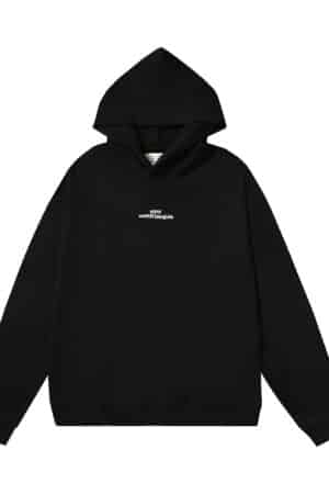 [메종마르지엘라] 업사이드 다운 자수 로고 후드 ( 2COLORS)