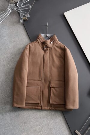 [제냐] 엘레멘츠 카 코트 / 브라운