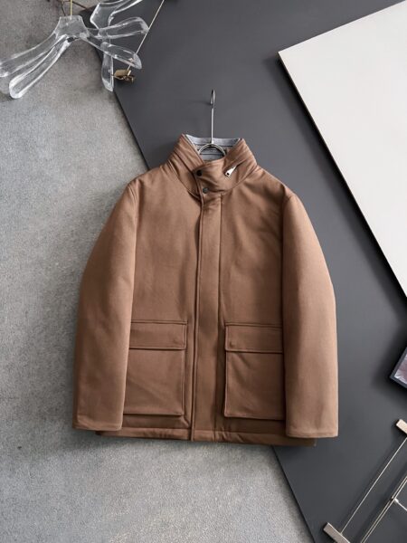 [제냐] 엘레멘츠 카 코트 / 브라운