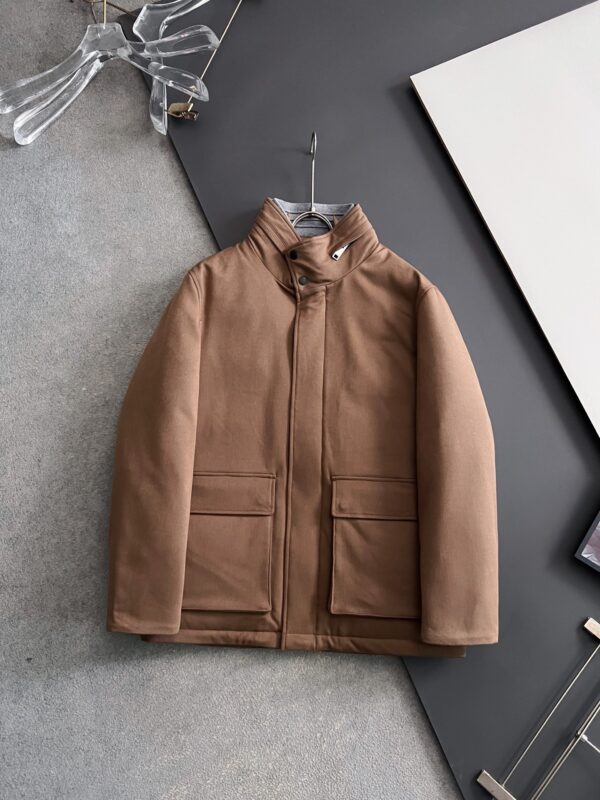 [제냐] 엘레멘츠 카 코트 / 브라운