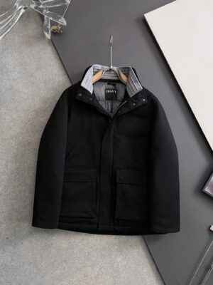 [제냐] 엘레멘츠 카 코트 / 블랙