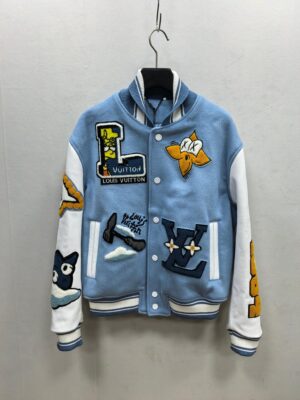 [루이비통] LV X Simpsons 레더 바시티 자켓