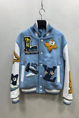 [루이비통] LV X Simpsons 레더 바시티 자켓