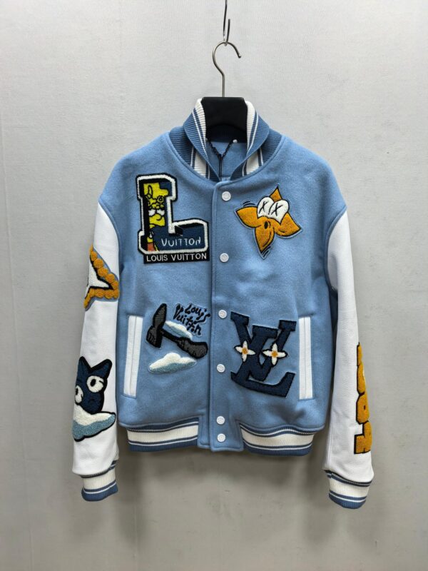 [루이비통] LV X Simpsons 레더 바시티 자켓