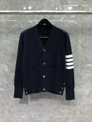 [톰브라운] 루나 뉴이어 울 4-바 인타르시아 가디건(남성용)