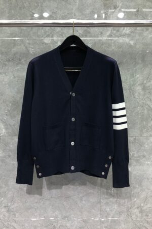 [톰브라운] 루나 뉴이어 울 4-바 인타르시아 가디건(남성용)