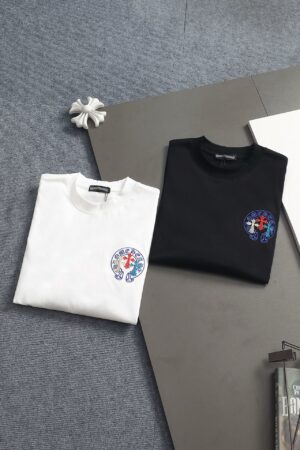 [크롬하츠] 멀티 컬러 트리플 크로스 호스슈 티셔츠(2 COLORS)