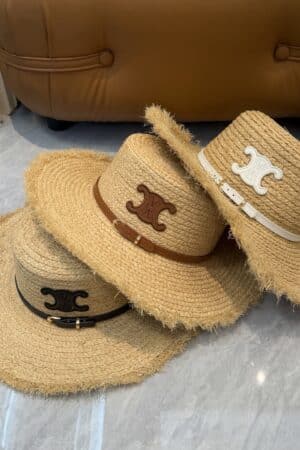 [셀린느] 트리옹프 라피아 모자 (3 COLORS)