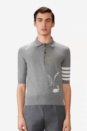 [톰브라운] 페더 인타르시아 4바 폴로 셔츠 MKP145A (2 COLORS)