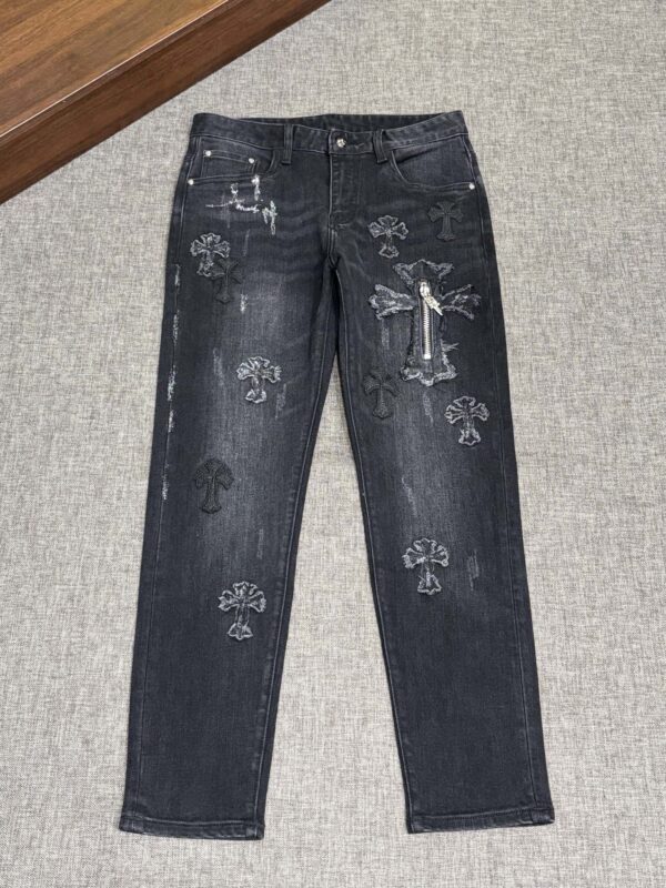 [크롬하츠] 십자가 패치 데님