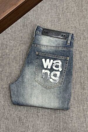 [알렉산더왕] 로고 스텐실 청바지