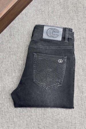 [구찌] 더블 G 패턴 포켓 데님