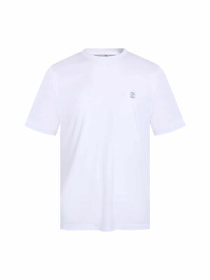[브루넬로 쿠치넬리] 코튼 저지 로고 티셔츠 (2 COLORS)