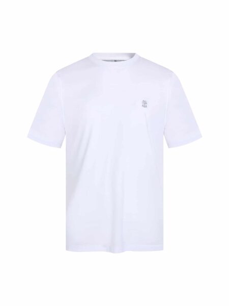 [브루넬로 쿠치넬리] 코튼 저지 로고 티셔츠 (2 COLORS)