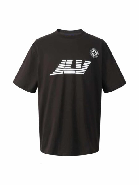 [루이비통] 워시드 프린트 코튼 티셔츠