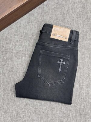 [크롬하츠] 크로스 디테일 블랙 진