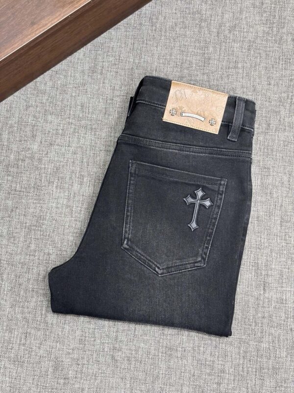 [크롬하츠] 크로스 디테일 블랙 진