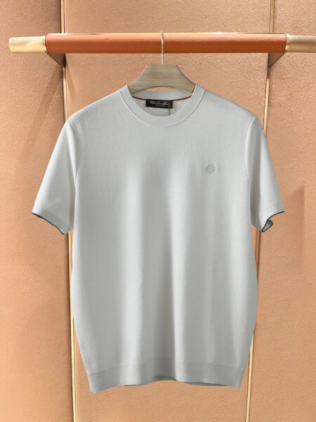 [로로피아나] 코튼 라운드넥 반팔 셔츠 ( 4 COLORS)