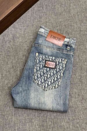 [디올] 오블리크 데님 남성 청바지