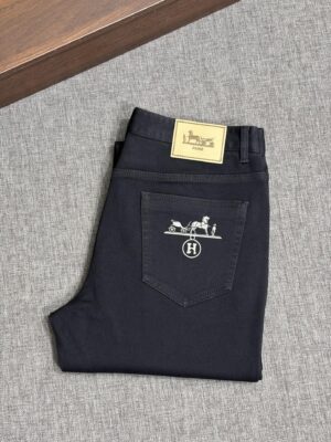 [에르메스] 듀크 캐리지 로고 청바지