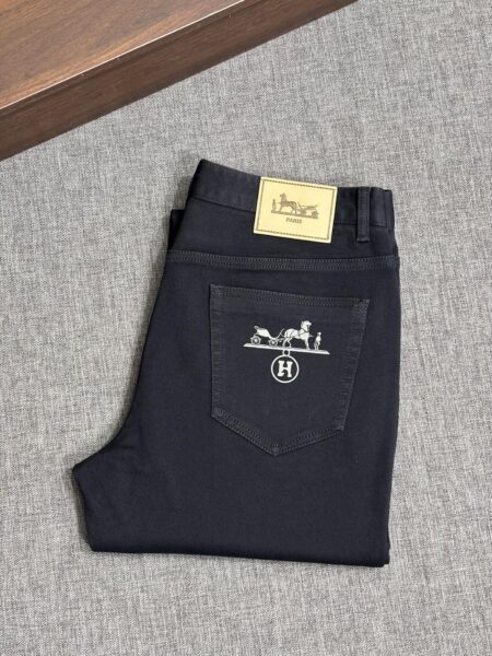 [에르메스] 듀크 캐리지 로고 청바지