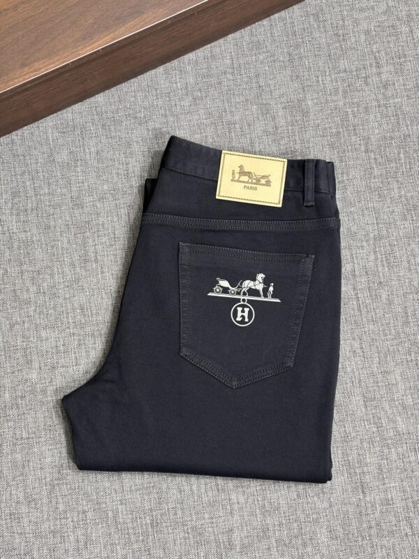 [에르메스] 듀크 캐리지 로고 청바지