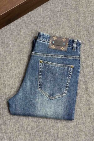 [루이비통] 모노그램 재스퍼 패치 슬림핏 청바지