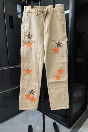 [크롬하츠] 스타 패치 카하트 블랙 카펜터 팬츠(베이지)