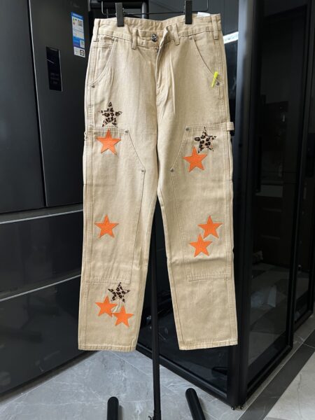 [크롬하츠] 스타 패치 카하트 블랙 카펜터 팬츠(베이지)