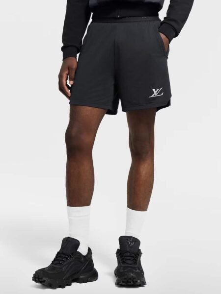 [루이비통] 더블 레이어 러닝 쇼츠 블랙 1AJCBP