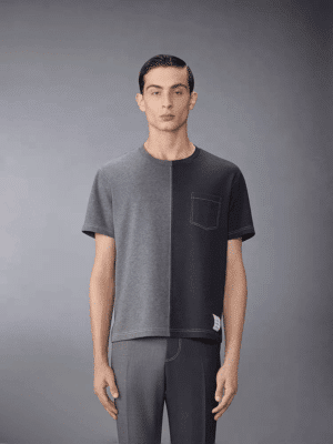 [톰브라운] 투톤 코튼 티셔츠