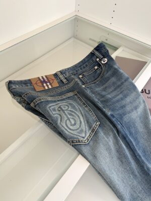 [버버리] B 쉴드 로고 데님 진