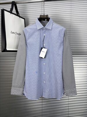 [디올] 꿀벌 자수 스트라이프 셔츠 (2 COLOR)