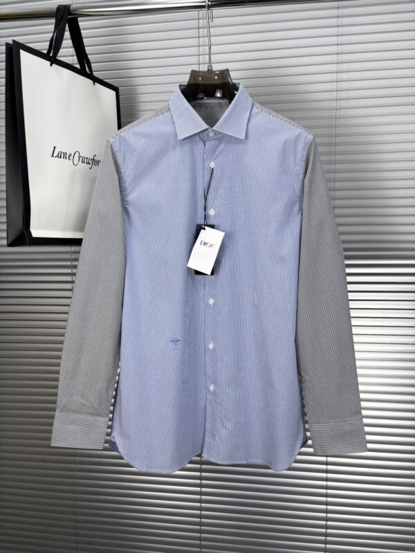 [디올] 꿀벌 자수 스트라이프 셔츠 (2 COLOR)