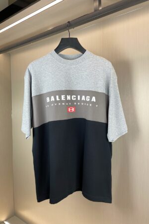 [발렌시아가] 컬러 블록 티셔츠 (2 COLORS)