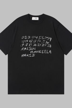 [메종 마르지엘라] 숫자 프린트 면 저지 티셔츠 ( 2 COLORS)