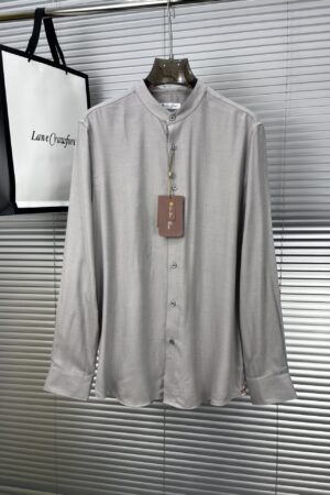 [로로피아나] André 차이나 카라 코튼 실크 피케 셔츠 (3 COLORS)