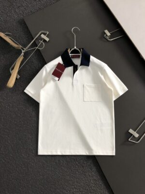 [구찌] 코튼 피케 웹 디테일 폴로 셔츠