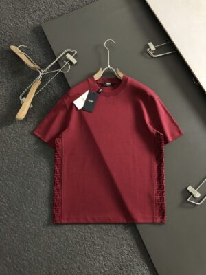 [펜디] 로고 엠보싱 FF 모티프 코튼 티셔츠