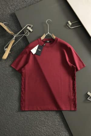 [펜디] 로고 엠보싱 FF 모티프 코튼 티셔츠