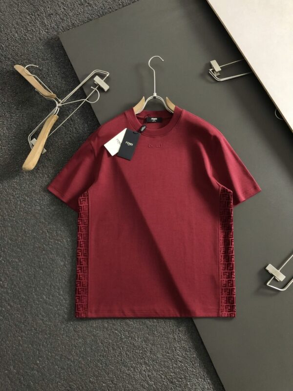 [펜디] 로고 엠보싱 FF 모티프 코튼 티셔츠